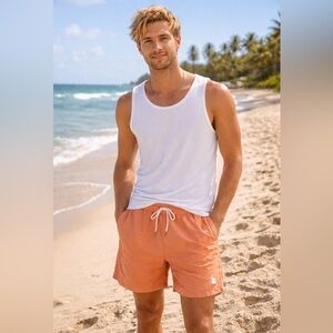 🔥☀️NWT Allfenix Men's Earth Contrast Swim Shorts